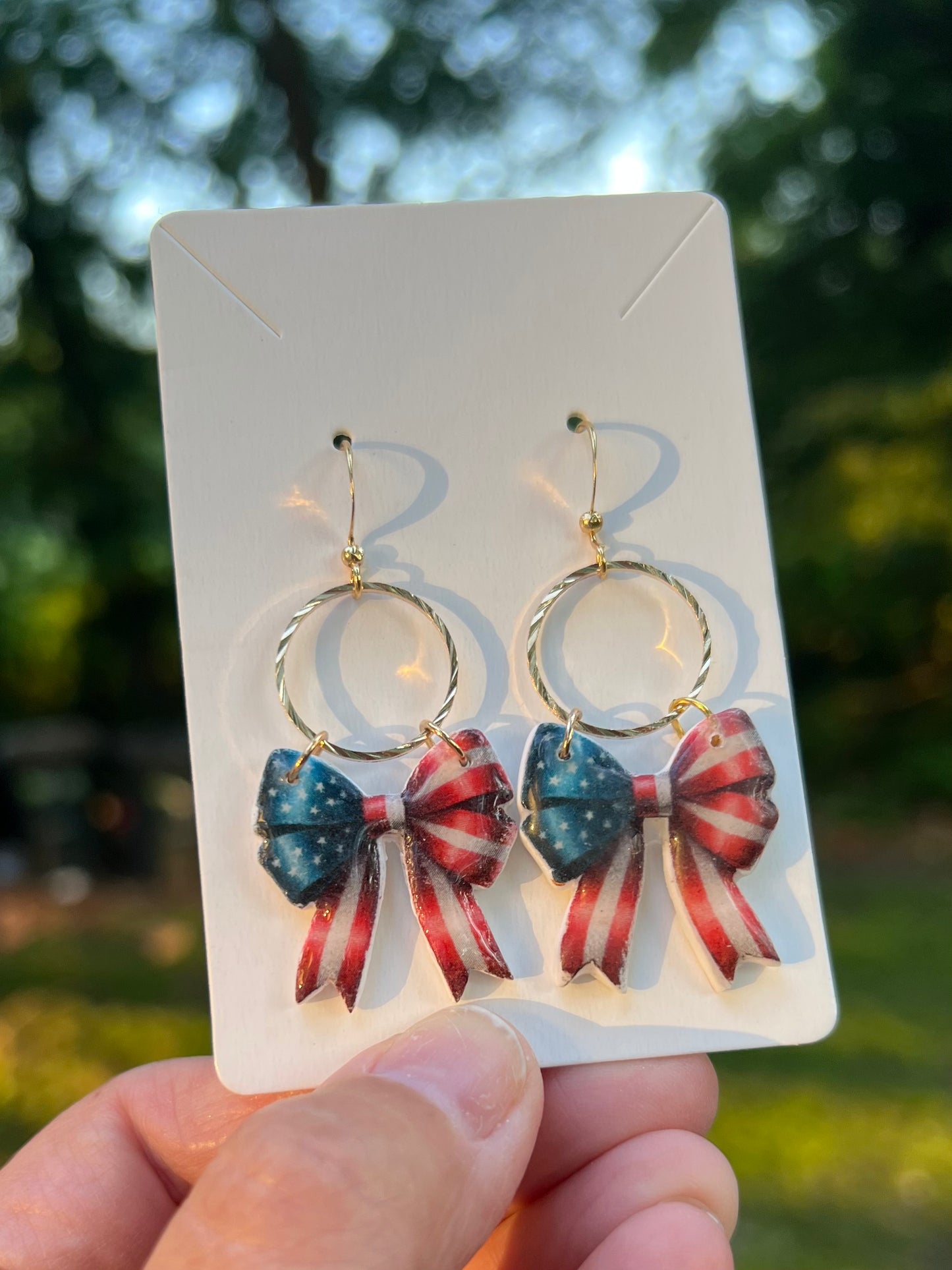 American Flag Bows