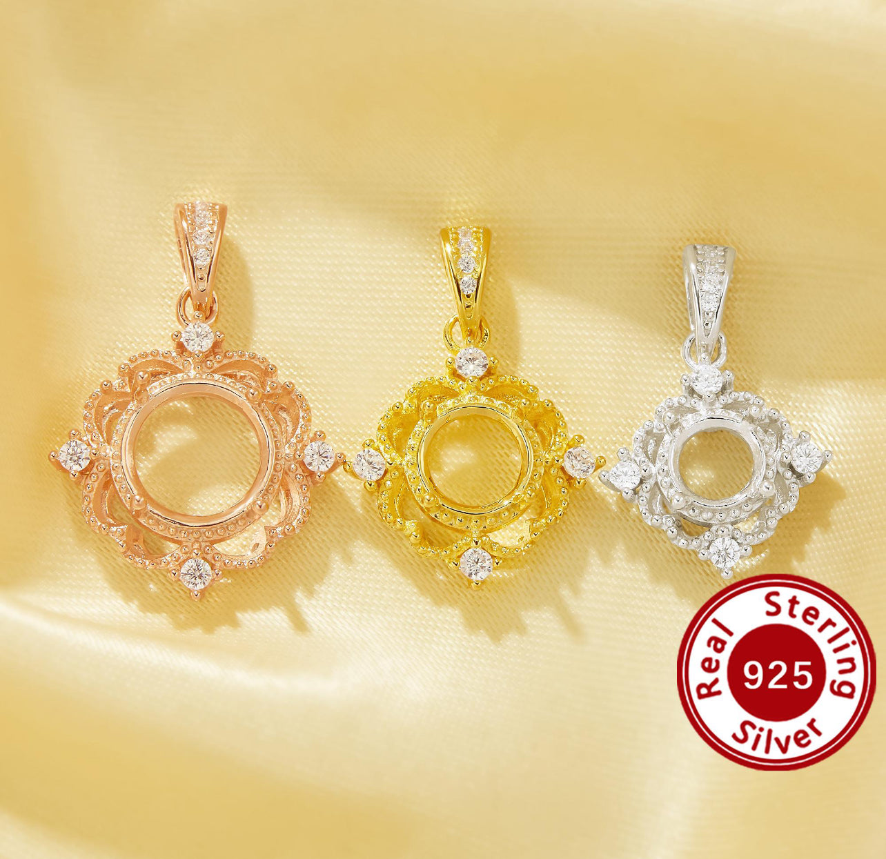 Vintage Round Pendant