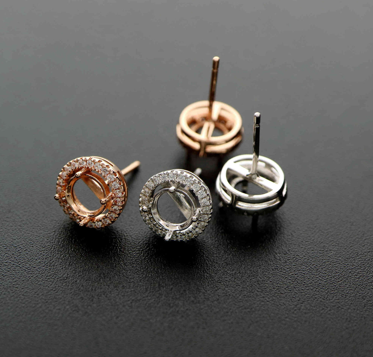 Round Halo Earring