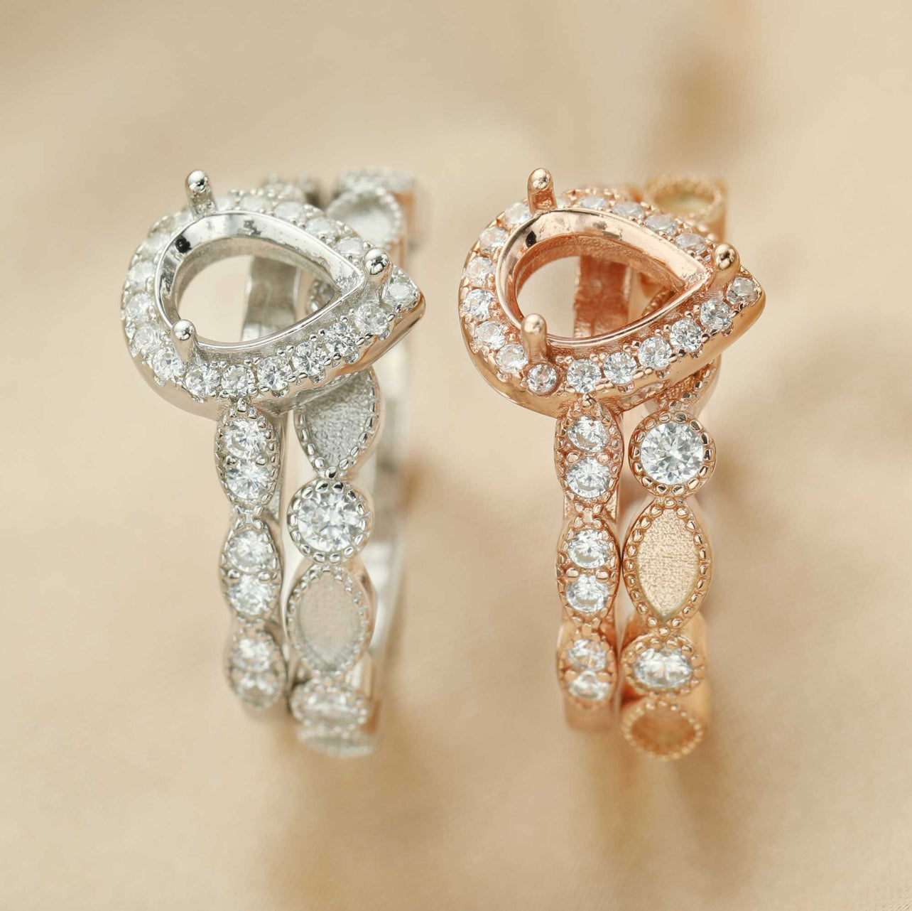 Pear Stackable Ring