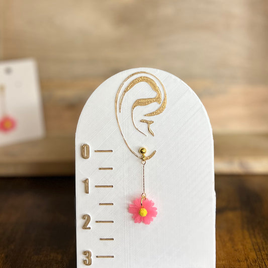 Polymer clay; pink floral