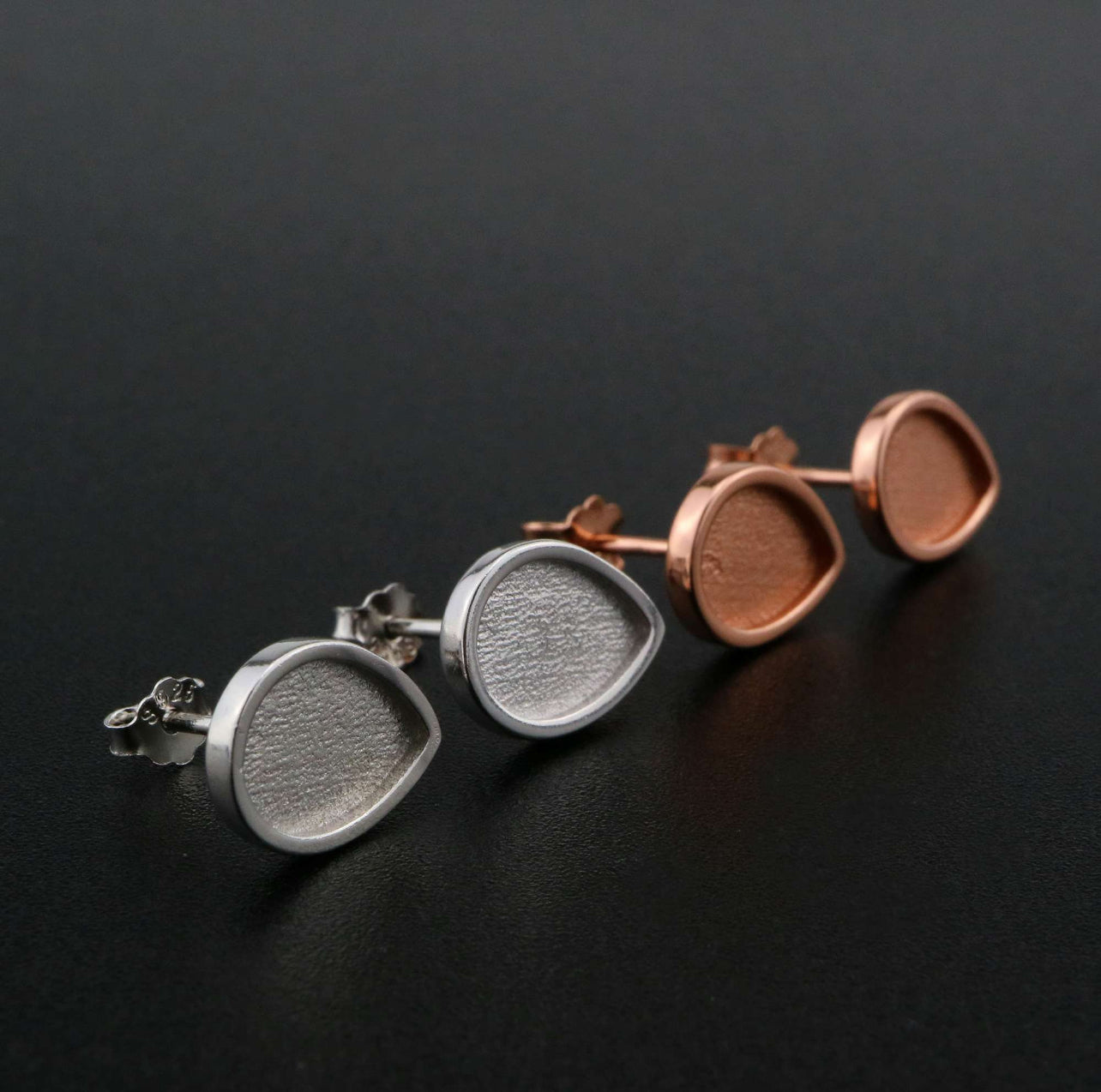 7x10 Pear Studs