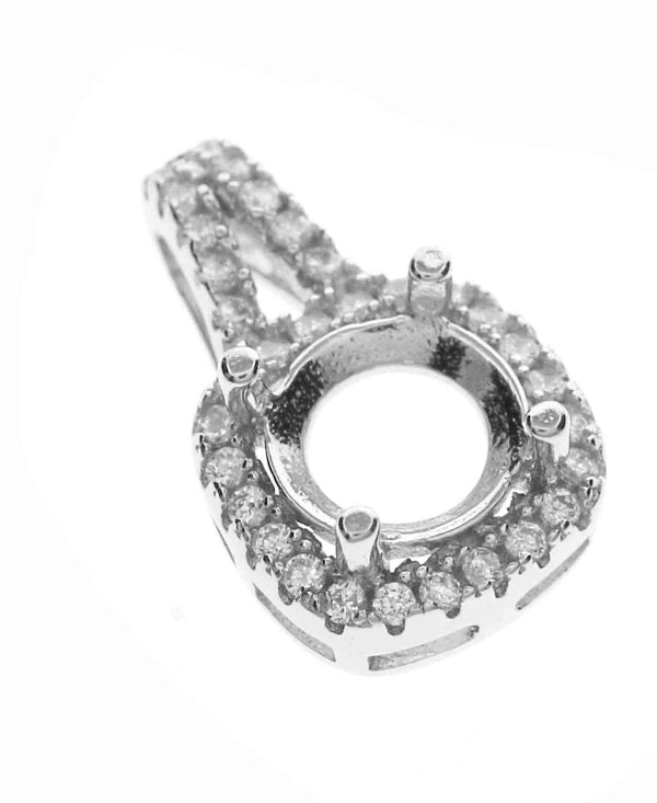 9mm Round Pendant Necklace