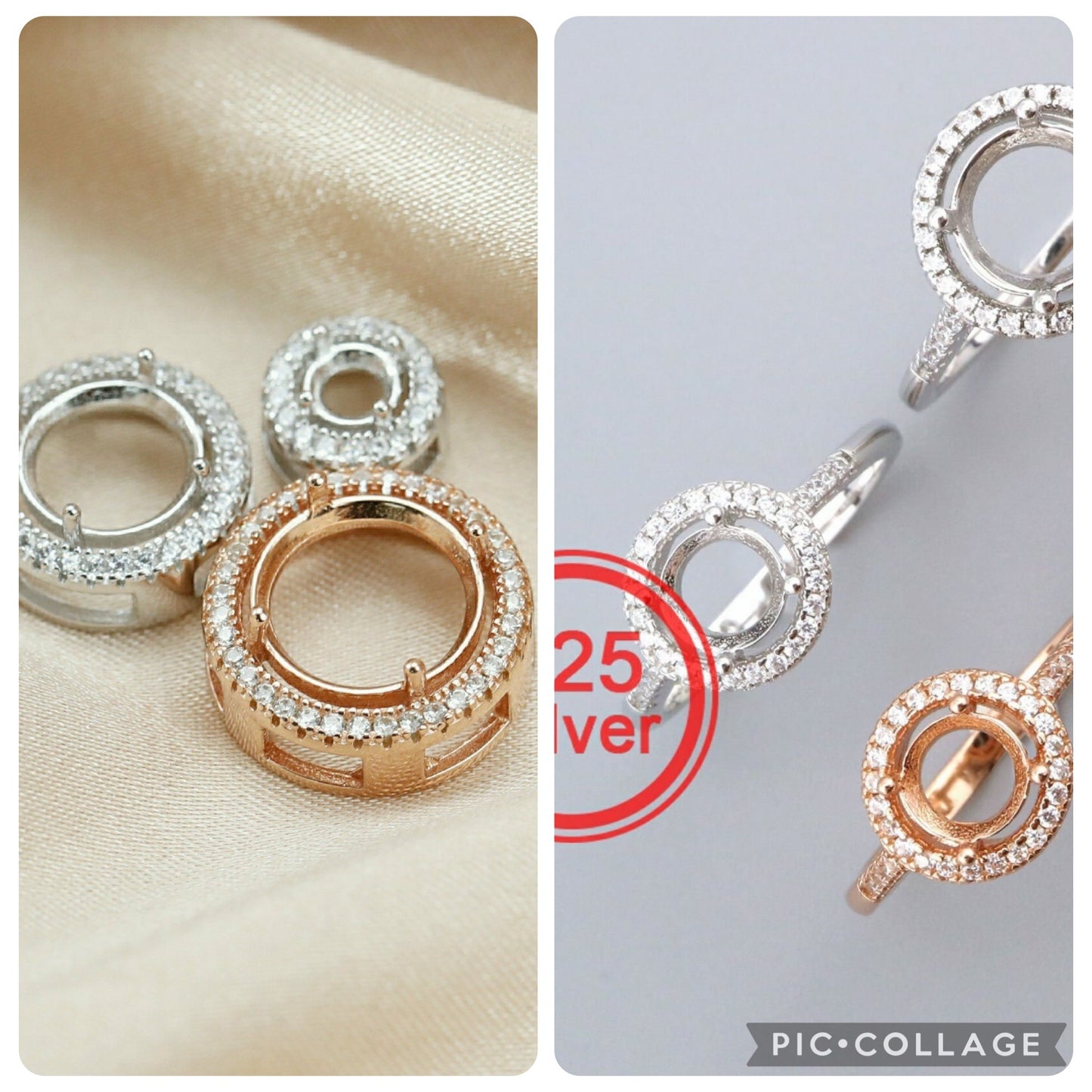 Round Halo Keepsake Set
