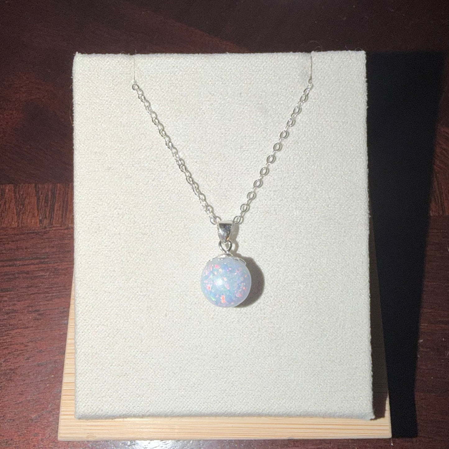 Mother of Pearl Pendant with Opal