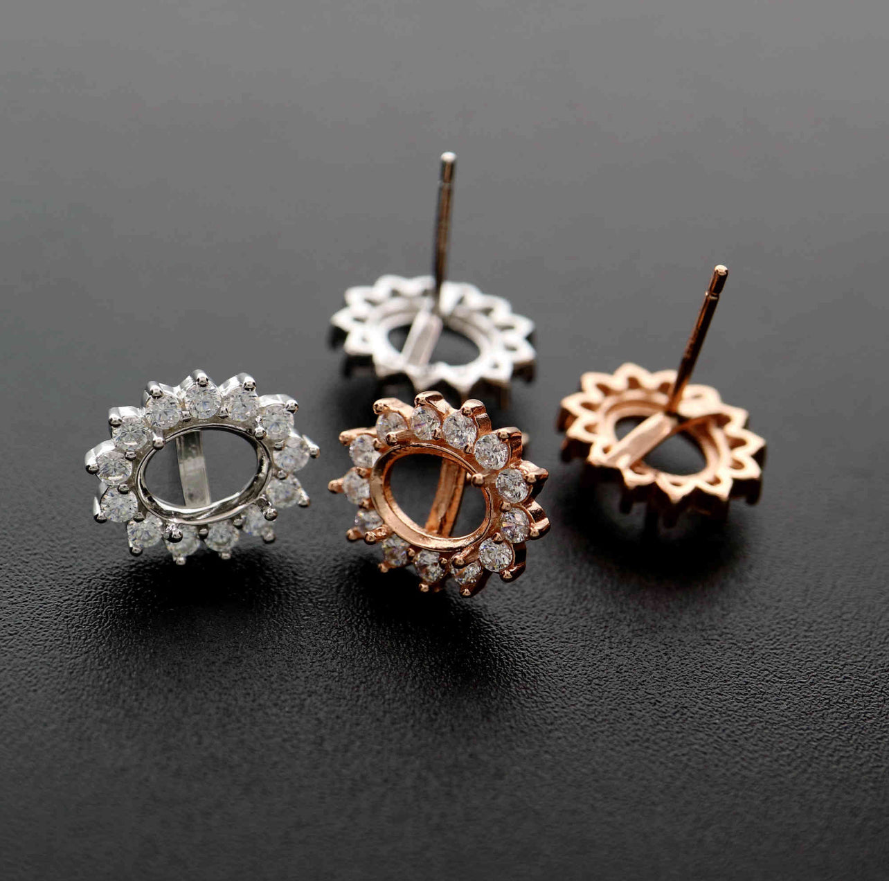 Oval & Cubic Zirconia Earring