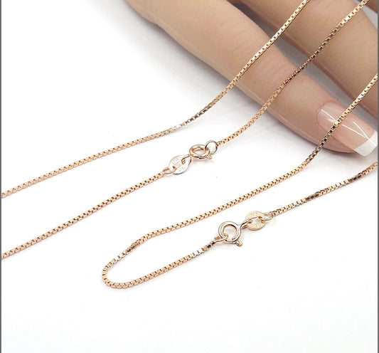 Rose Gold Box Chain